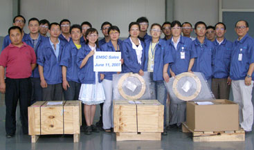 First shipment from EMS cChina facility: June 11, 2007